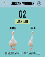 Lade das Bild in den Galerie-Viewer, 366 Tiere, die man leicht verwechselt – der Kalender (jetzt schon vorbestellen – erscheint im September)