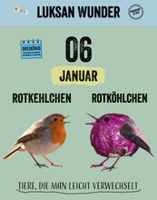 Lade das Bild in den Galerie-Viewer, 366 Tiere, die man leicht verwechselt – der Kalender (jetzt schon vorbestellen – erscheint im September)