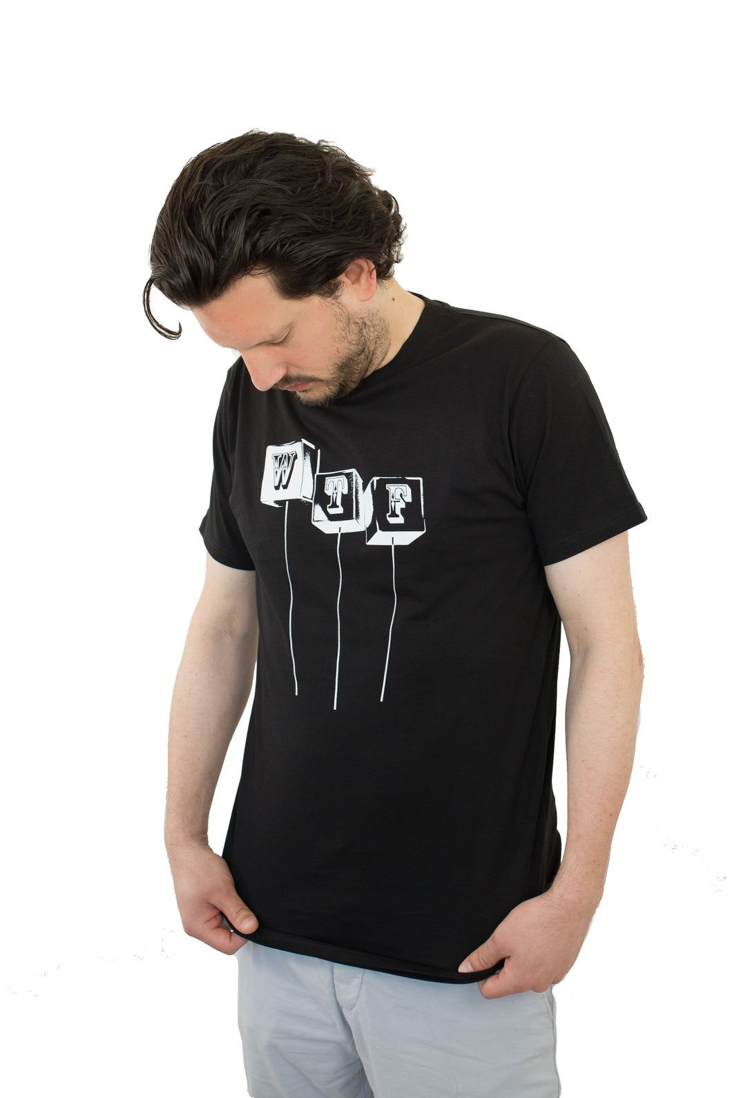 T-Shirt „WTF“ - Luksan Wunder - Schwarz