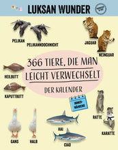 Lade das Bild in den Galerie-Viewer, 366 Tiere, die man leicht verwechselt – der Kalender (jetzt schon vorbestellen – erscheint im September)

