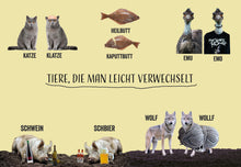 Lade das Bild in den Galerie-Viewer, Postkarten-Set - Tiere, die man leicht verwechselt
